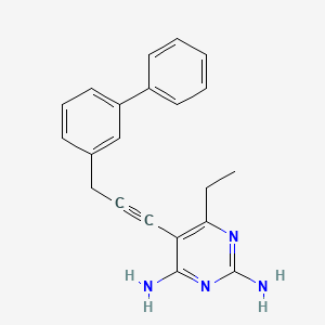 5-(3-([1,1'-Biphenyl]-3-yl)prop-1-yn-1-yl)-6-ethylpyrimidine-2,4-diamine