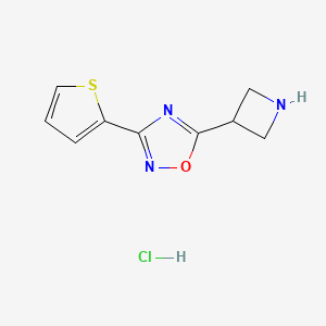 5-Azetidin-3-yl-3-(2-thienyl)-1,2,4-oxadiazole hydrochloride