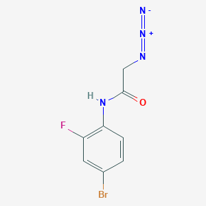 molecular formula C8H6BrFN4O B1524892 2-azido-N-(4-bromo-2-fluorophenyl)acetamide CAS No. 1249127-92-1