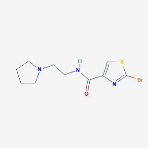 2-Bromo-N-(2-(pyrrolidin-1-yl)ethyl)thiazole-4-carboxamide