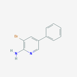 molecular formula C11H9BrN2 B015249 2-Amino-3-bromo-5-phenylpyridine CAS No. 107351-80-4