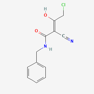 B1524901 N-benzyl-4-chloro-2-cyano-3-hydroxybut-2-enamide CAS No. 568555-59-9