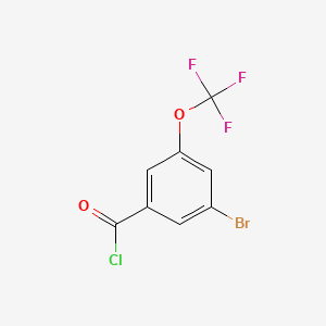molecular formula C8H3BrClF3O2 B1524912 3-Bromo-5-(trifluoromethoxy)benzoyl chloride CAS No. 1092461-36-3