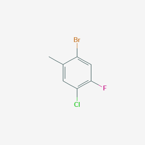 molecular formula C7H5BrClF B1524915 1-Bromo-4-chloro-5-fluoro-2-methylbenzene CAS No. 1067882-53-4