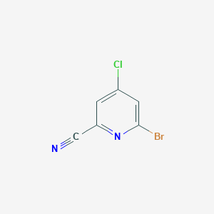 molecular formula C6H2BrClN2 B1524916 6-Bromo-4-chloropicolinonitrile CAS No. 1206248-51-2