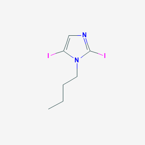 molecular formula C7H10I2N2 B1524923 1-Butyl-2,5-diiodo-1H-imidazole CAS No. 1211511-69-1
