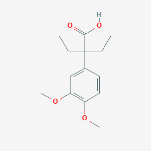 2-(3,4-Dimethoxyphenyl)-2-ethylbutanoic acid
