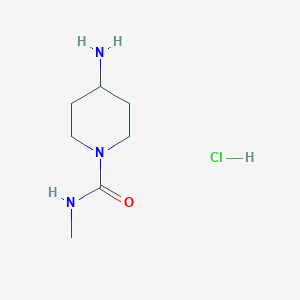 molecular formula C7H16ClN3O B1524945 4-Amino-N-methylpiperidine-1-carboxamide hydrochloride CAS No. 1286264-93-4
