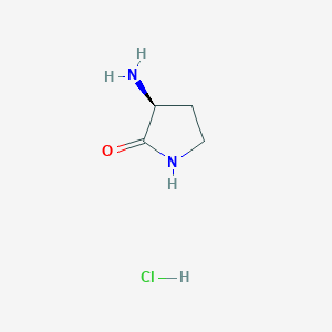molecular formula C4H9ClN2O B1524947 (S)-3-Aminopyrrolidin-2-one hydrochloride CAS No. 56440-28-9