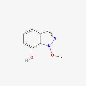 molecular formula C8H8N2O2 B15249478 1-Methoxy-1h-indazol-7-ol 