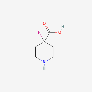 molecular formula C6H10FNO2 B1524949 4-Fluoropiperidine-4-carboxylic acid CAS No. 1187087-08-6