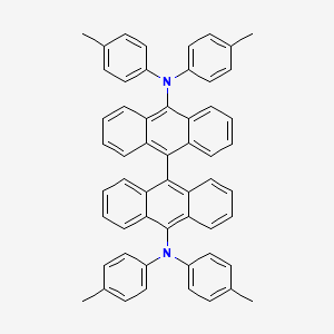 molecular formula C56H44N2 B15249511 N10,N10,N10',N10'-Tetra-p-tolyl-[9,9'-bianthracene]-10,10'-diamine 