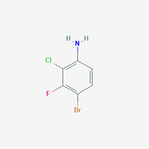 molecular formula C6H4BrClFN B1524954 4-Bromo-2-chloro-3-fluoroaniline CAS No. 1349719-24-9