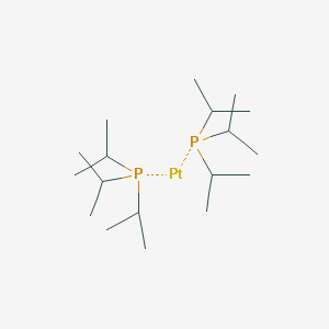 molecular formula C18H42P2Pt B15249554 Bis(triisopropylphosphine)platinum CAS No. 60648-71-7