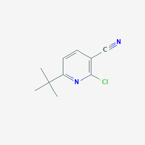 molecular formula C10H11ClN2 B1524956 6-(叔丁基)-2-氯烟酰腈 CAS No. 4138-20-9
