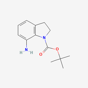 molecular formula C13H18N2O2 B1524957 Tert-butyl 7-aminoindoline-1-carboxylate CAS No. 885272-44-6