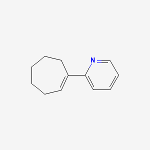molecular formula C12H15N B15249607 2-(Cyclohept-1-en-1-yl)pyridine 