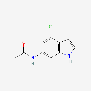 molecular formula C10H9ClN2O B1524962 N-(4-chloro-1H-indol-6-yl)acetamide CAS No. 1082041-66-4