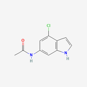 molecular formula C10H9ClN2O B1524962 6-Acetylamino-4-chloro indole CAS No. 1082041-66-4