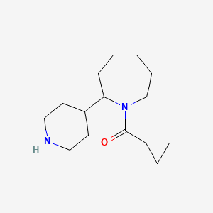 molecular formula C15H26N2O B1524971 1-Cyclopropanecarbonyl-2-(piperidin-4-yl)azepane CAS No. 1315366-17-6