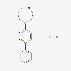 molecular formula C15H19BrN4 B1524978 1-(6-Phenylpyridazin-3-yl)-1,4-diazepane hydrobromide CAS No. 1311317-00-6