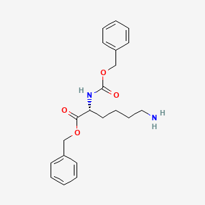 molecular formula C21H26N2O4 B15249815 Benzyl((benzyloxy)carbonyl)-D-lysinate 