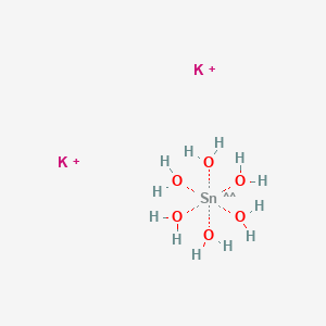 molecular formula H12K2O6Sn+2 B15249822 Dipotassiumhexahydroxystannate 