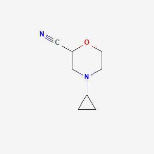 molecular formula C8H12N2O B1524984 4-Cyclopropylmorpholine-2-carbonitrile CAS No. 1354958-25-0