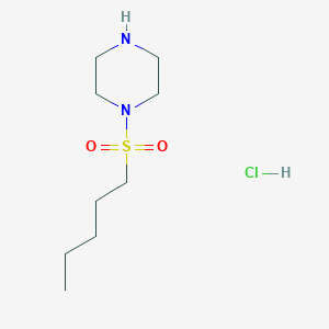 molecular formula C9H21ClN2O2S B1524987 1-(戊烷-1-磺酰基)哌嗪盐酸盐 CAS No. 1311317-40-4