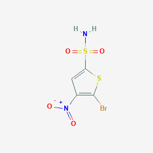 molecular formula C4H3BrN2O4S2 B1524989 5-Bromo-4-nitrothiophene-2-sulfonamide CAS No. 64729-06-2
