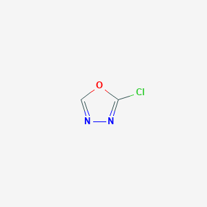 molecular formula C2HClN2O B15249893 2-Chloro-1,3,4-oxadiazole 