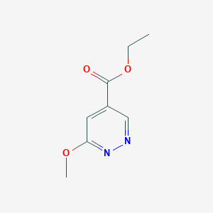 molecular formula C8H10N2O3 B15250025 Ethyl 6-methoxypyridazine-4-carboxylate 