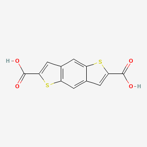 molecular formula C12H6O4S2 B15250045 thieno[2,3-f][1]benzothiole-2,6-dicarboxylic acid 