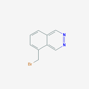 molecular formula C9H7BrN2 B15250059 5-(Bromomethyl)phthalazine 