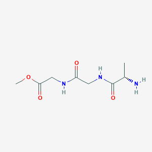 molecular formula C8H15N3O4 B15250098 Alanylglycylglycine methyl ester 