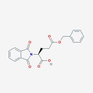 molecular formula C20H17NO6 B152501 (S)-5-(Benzyloxy)-2-(1,3-dioxoisoindolin-2-yl)-5-oxopentanoic acid CAS No. 88784-33-2