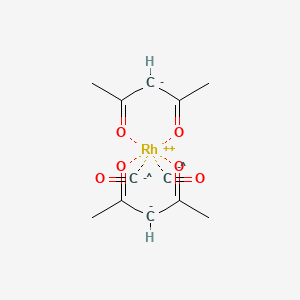 molecular formula C12H14O6Rh-2 B15250152 Dicarbonylbis(2,4-pentanedionato)rhodium 