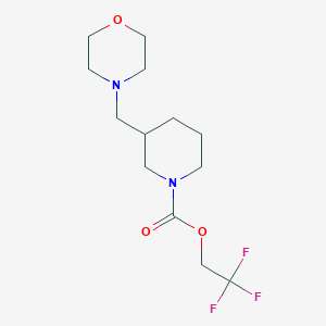 molecular formula C13H21F3N2O3 B1525017 2,2,2-Trifluoroethyl 3-(morpholin-4-ylmethyl)piperidine-1-carboxylate CAS No. 1311313-76-4