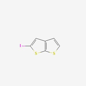 molecular formula C6H3IS2 B15250179 Thieno(2,3-b)thiophene, 2-iodo- CAS No. 53020-10-3