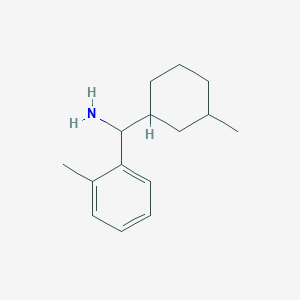 molecular formula C15H23N B1525023 (3-Methylcyclohexyl)(2-methylphenyl)methanamine CAS No. 1250350-11-8