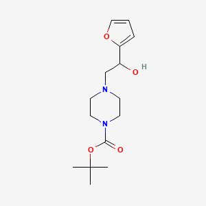 molecular formula C15H24N2O4 B1525027 Tert-butyl 4-[2-(furan-2-yl)-2-hydroxyethyl]piperazine-1-carboxylate CAS No. 1182052-64-7