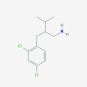 molecular formula C12H17Cl2N B1525028 1-[2-(氨甲基)-3-甲基丁基]-2,4-二氯苯 CAS No. 1226104-42-2