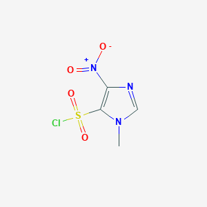 molecular formula C4H4ClN3O4S B1525029 1-methyl-4-nitro-1H-imidazole-5-sulfonyl chloride CAS No. 101257-84-5
