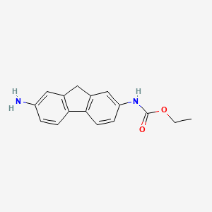molecular formula C16H16N2O2 B15250306 Ethyl(7-amino-9h-fluoren-2-yl)carbamate CAS No. 6597-87-1