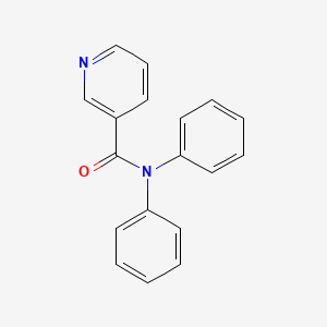molecular formula C18H14N2O B15250312 Diphenyl-nicotinamide CAS No. 64280-24-6