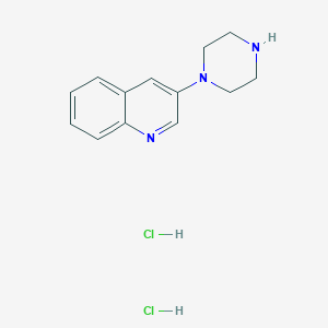 molecular formula C13H17Cl2N3 B1525032 3-(Piperazin-1-yl)quinoline dihydrochloride CAS No. 1306604-79-4