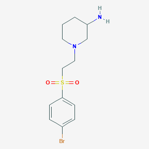 molecular formula C13H19BrN2O2S B1525040 1-[2-(4-Bromobenzenesulfonyl)ethyl]piperidin-3-amine CAS No. 1303755-33-0