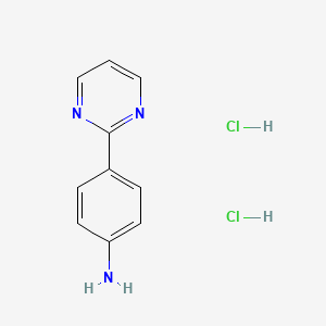 molecular formula C10H11Cl2N3 B1525044 4-(Pyrimidin-2-yl)aniline dihydrochloride CAS No. 1306603-78-0