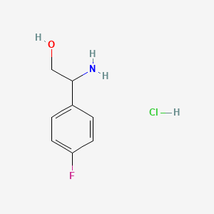 molecular formula C8H11ClFNO B1525049 2-Amino-2-(4-fluorophenyl)ethan-1-ol hydrochloride CAS No. 1311315-33-9