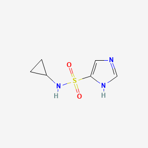 molecular formula C6H9N3O2S B1525054 N-环丙基-1H-咪唑-4-磺酰胺 CAS No. 1306605-47-9